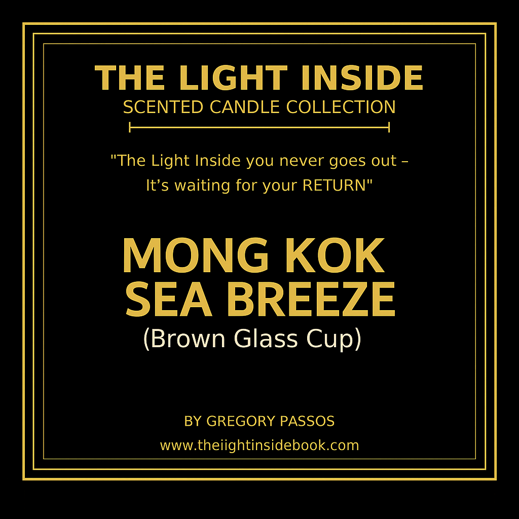The Light Inside Scented Candle – Mong Kok Sea Breeze (Brown Glass Cup)